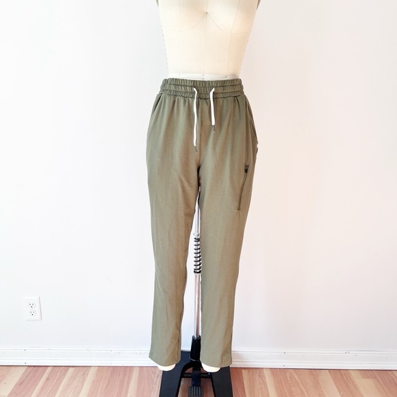 Feat Clothing Roam Performance Pants Tapered Olive Green Women's Jogger Soft - Picture 2 of 7